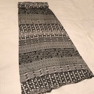 Aztec print maxi skirt